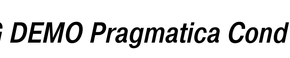  DEMO Pragmatica Cond Medium Italic