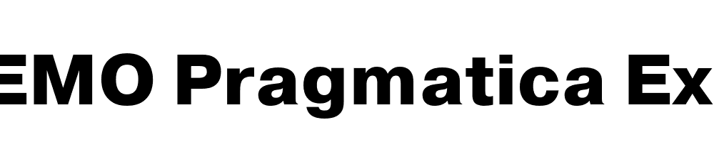  DEMO Pragmatica Extra Bold Regular