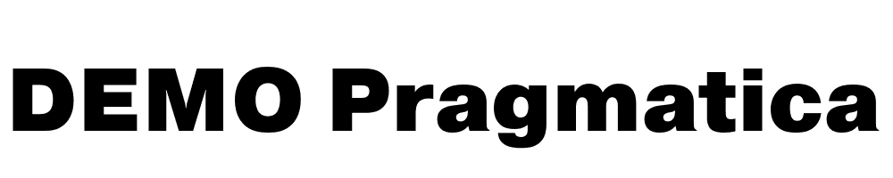  DEMO Pragmatica Black Regular