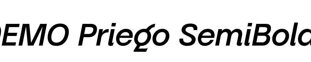 FSP DEMO Priego SemiBold Italic