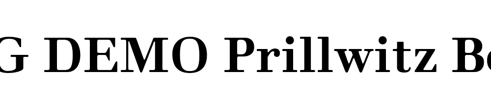  DEMO Prillwitz Book PRO Bold