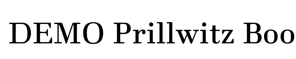  DEMO Prillwitz Book PRO Regular