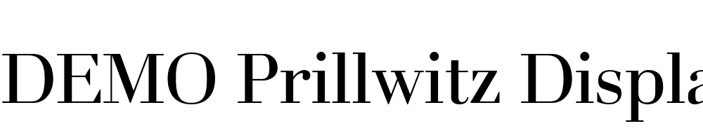  DEMO Prillwitz Display PRO Regular