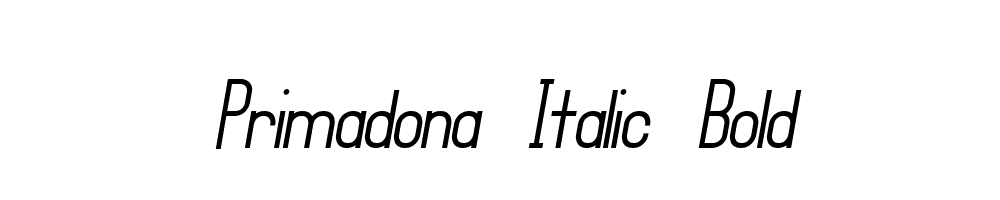 Primadona-Italic-Bold