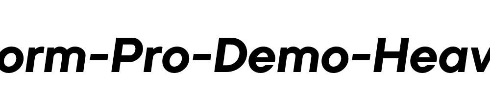 Primeform-Pro-Demo-Heavy-Italic