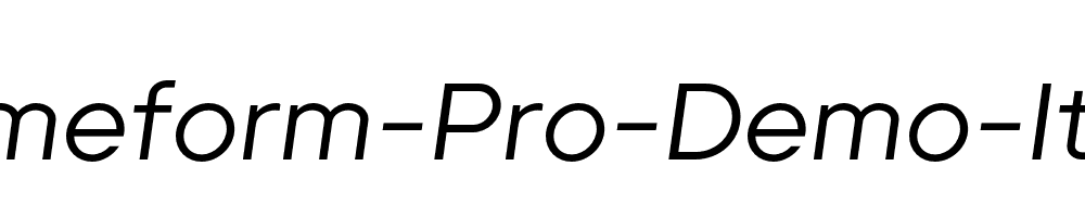 Primeform-Pro-Demo-Italic