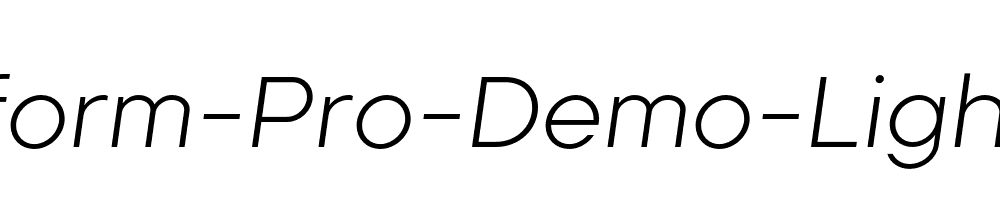 Primeform-Pro-Demo-Light-Italic