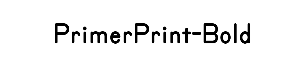 PrimerPrint-Bold