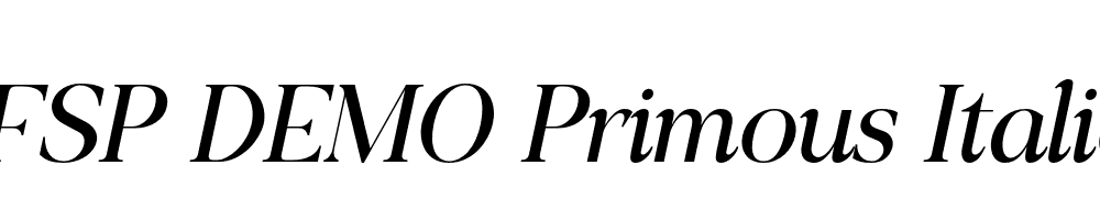 FSP DEMO Primous Italic