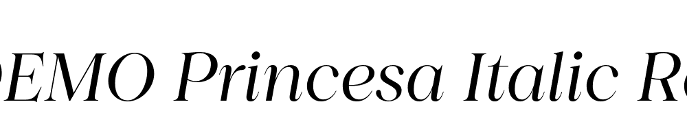 FSP DEMO Princesa Italic Regular