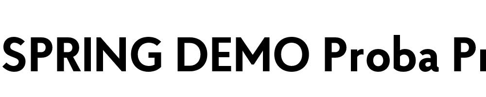  DEMO Proba Pro Bold