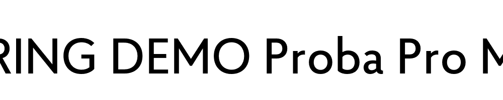  DEMO Proba Pro Md Regular