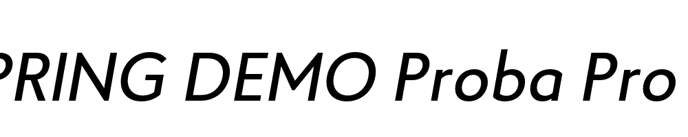  DEMO Proba Pro Md Italic