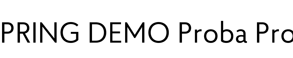  DEMO Proba Pro Regular