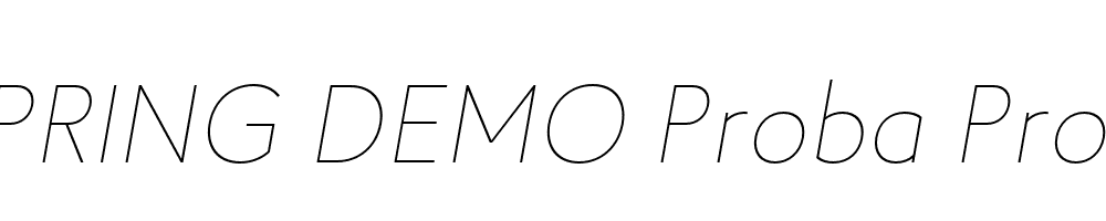  DEMO Proba Pro Th Italic