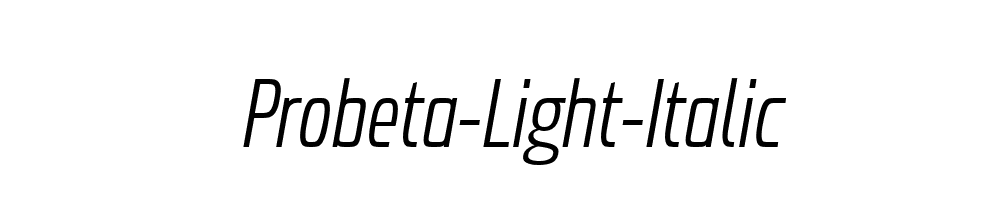 Probeta-Light-Italic