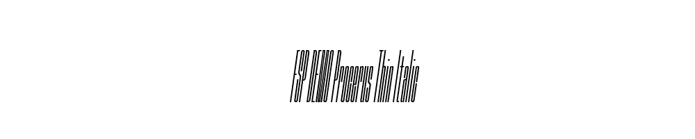 FSP DEMO Procerus Thin Italic