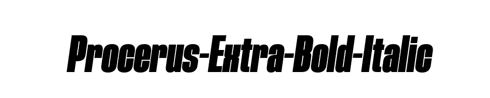 Procerus-Extra-Bold-Italic