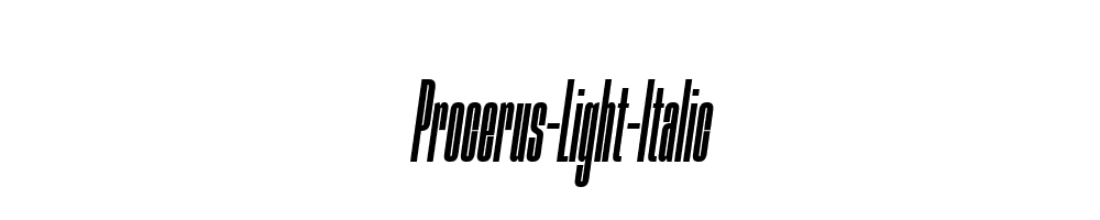 Procerus-Light-Italic