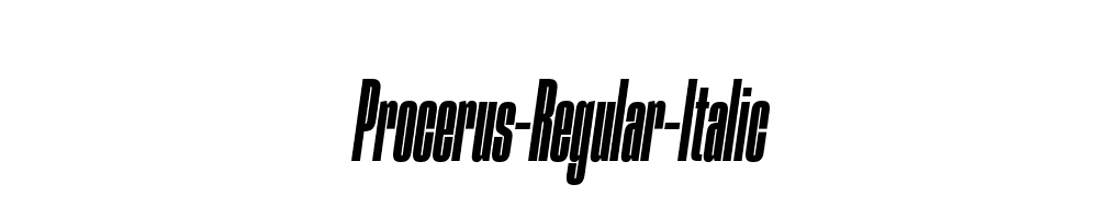 Procerus-Regular-Italic