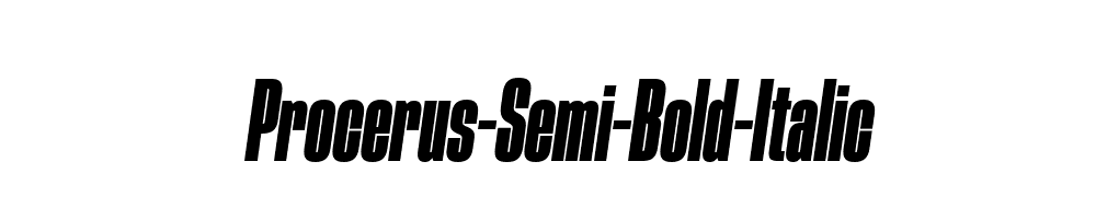 Procerus-Semi-Bold-Italic