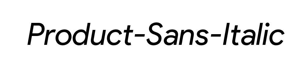 Product-Sans-Italic