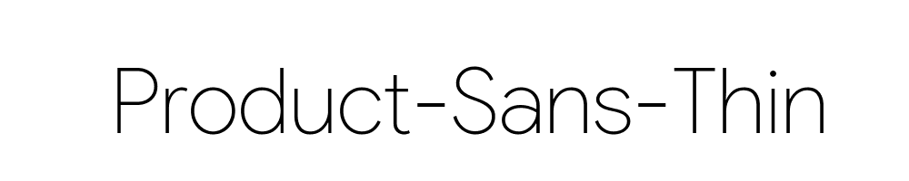 Product-Sans-Thin