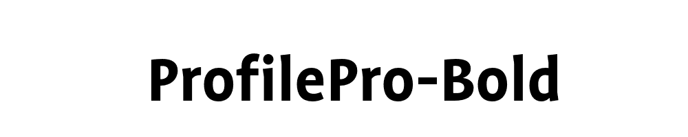 ProfilePro-Bold