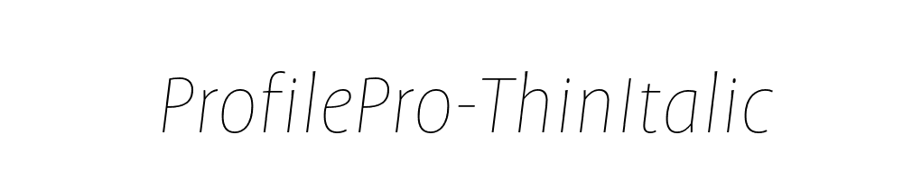 ProfilePro-ThinItalic