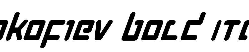 Prokofiev Bold Italic