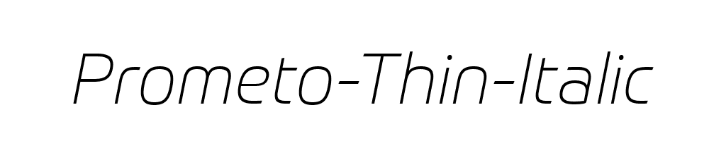 Prometo-Thin-Italic