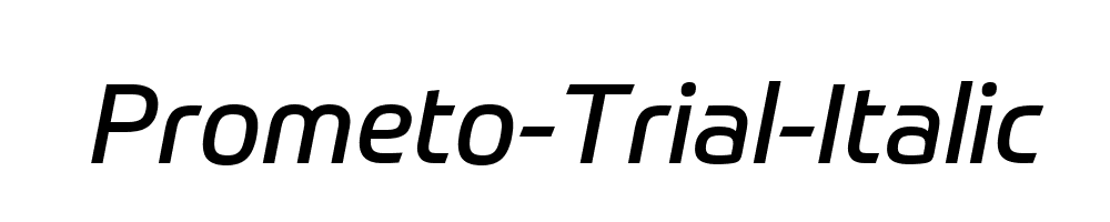 Prometo-Trial-Italic