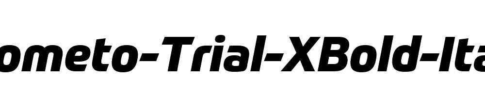 Prometo-Trial-XBold-Italic