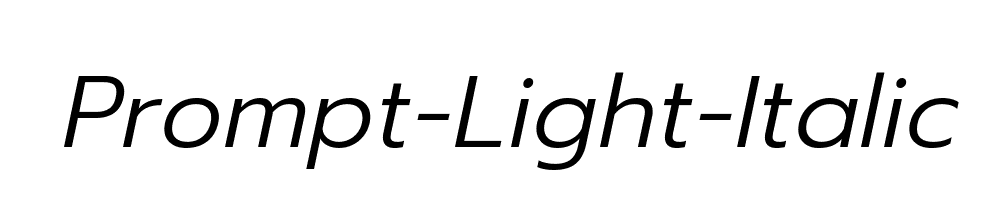 Prompt-Light-Italic