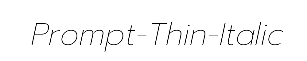 Prompt-Thin-Italic