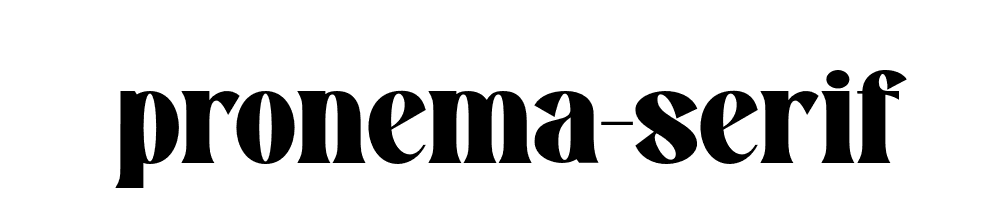 Pronema Serif