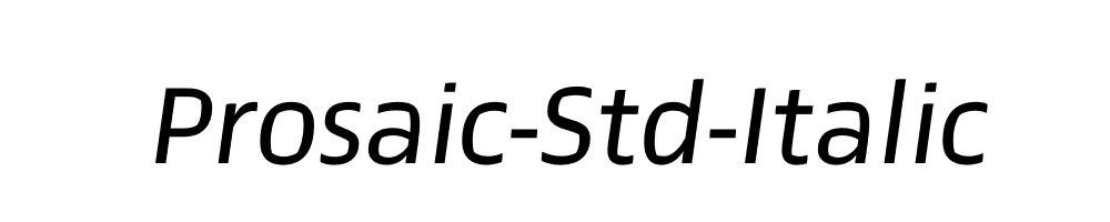 Prosaic-Std-Italic