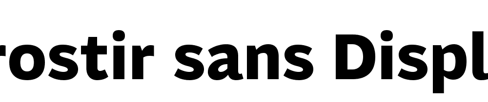 Prostir Sans Display