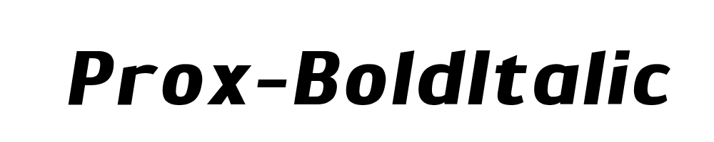 Prox-BoldItalic