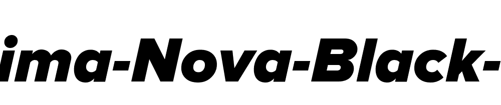 Proxima Nova Black Italic