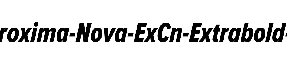 Proxima-Nova-ExCn-Extrabold-It