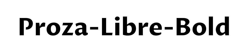 Proza-Libre-Bold