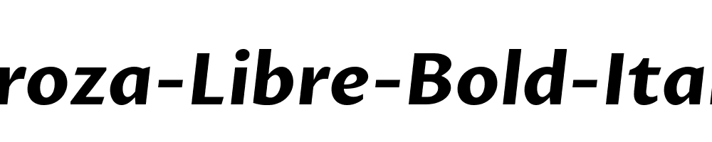 Proza-Libre-Bold-Italic