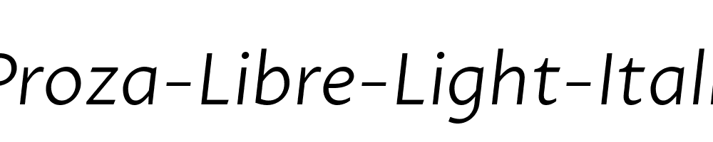 Proza-Libre-Light-Italic