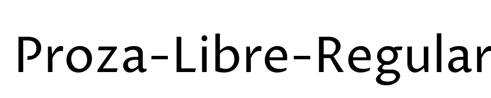 Proza-Libre-Regular