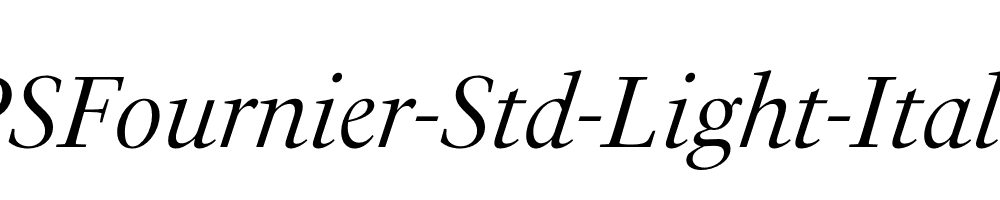 PSFournier-Std-Light-Italic