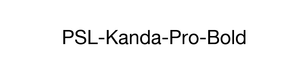 PSL-Kanda-Pro-Bold