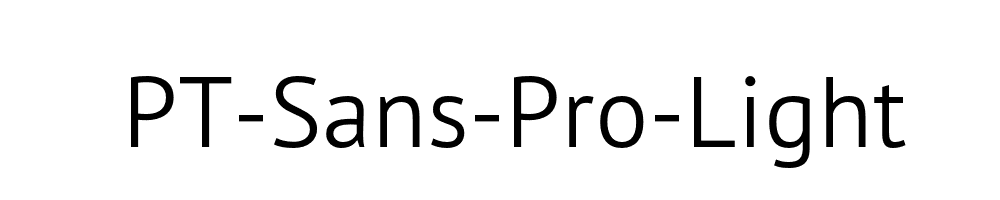 PT-Sans-Pro-Light