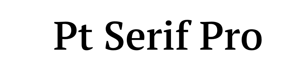 Pt Serif Pro