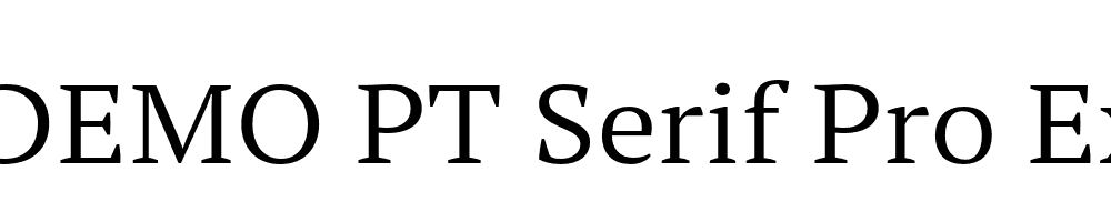  DEMO PT Serif Pro Ext Book Regular